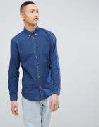 Selected Homme Slim Fit Shirt With Checks - Navy
