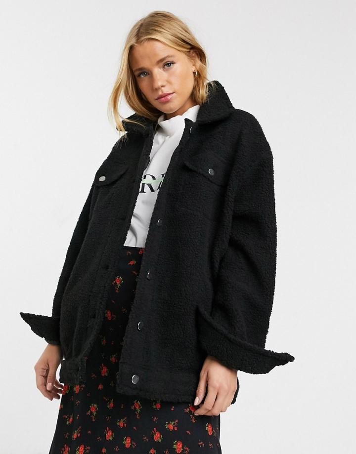 Brave Soul Hitomi Long Borg Western Jacket-black