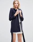Poppy Lux Tabitha Trench - Navy