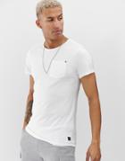 Blend Pocket T-shirt In White - White