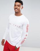 Hype X Coca Cola Long Sleeve T-shirt In White With Sleeve Print - White