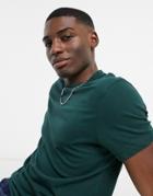 Asos Design Organic T-shirt With Crew Neck In Pale Green