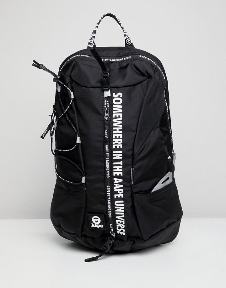 Aape By A Bathing Ape Backpack In Black - Black