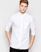 Jack & Jones Premium Oxford Shirt In Slim Fit - White