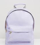 Mi-pac Exclusive Faux Croc Mini Backpack In Lilac - Purple