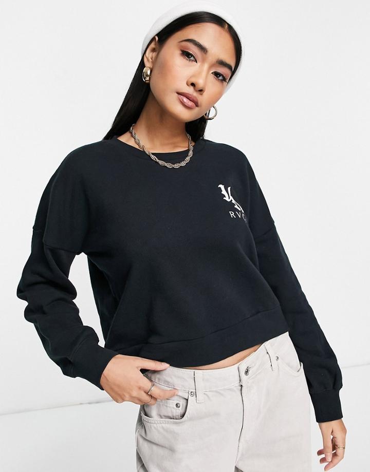 Rvca Va Vibes Sweater In Black
