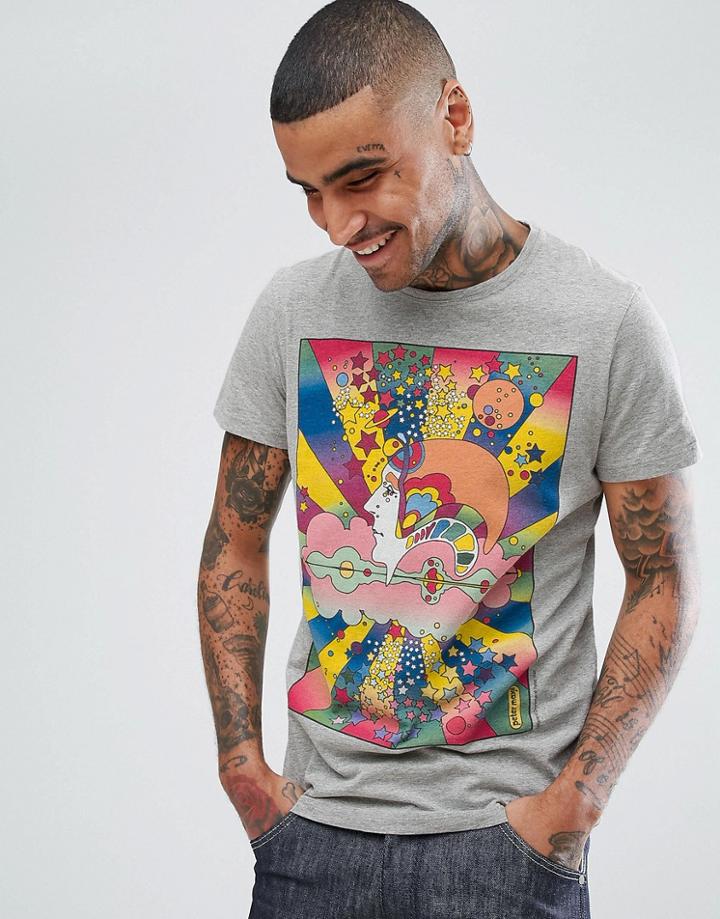 Wrangler Peter Max Artist T-shirt Gray - Gray