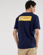 Columbia North Cascades Back Print T-shirt In Navy - Navy