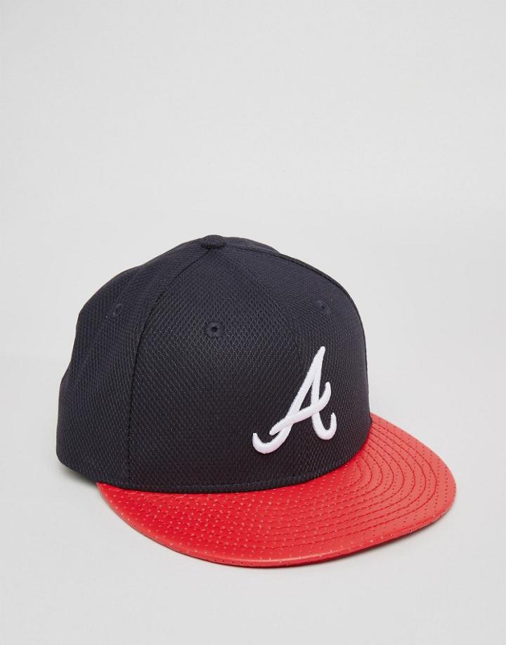 New Era 59 Fifty Fitted Cap Diamond Era Atlanta Braves - Black