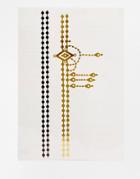 Orelia Draped Arm Cuff Metallic Temporary Tattoo - Multi