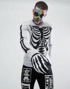 Asos Halloween Skelton Sweater - Gray