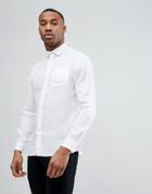 Celio Shirt In 100% Linen - White