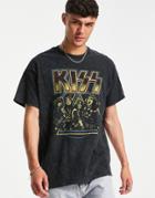 New Look Kiss Printed T-shirt In Black
