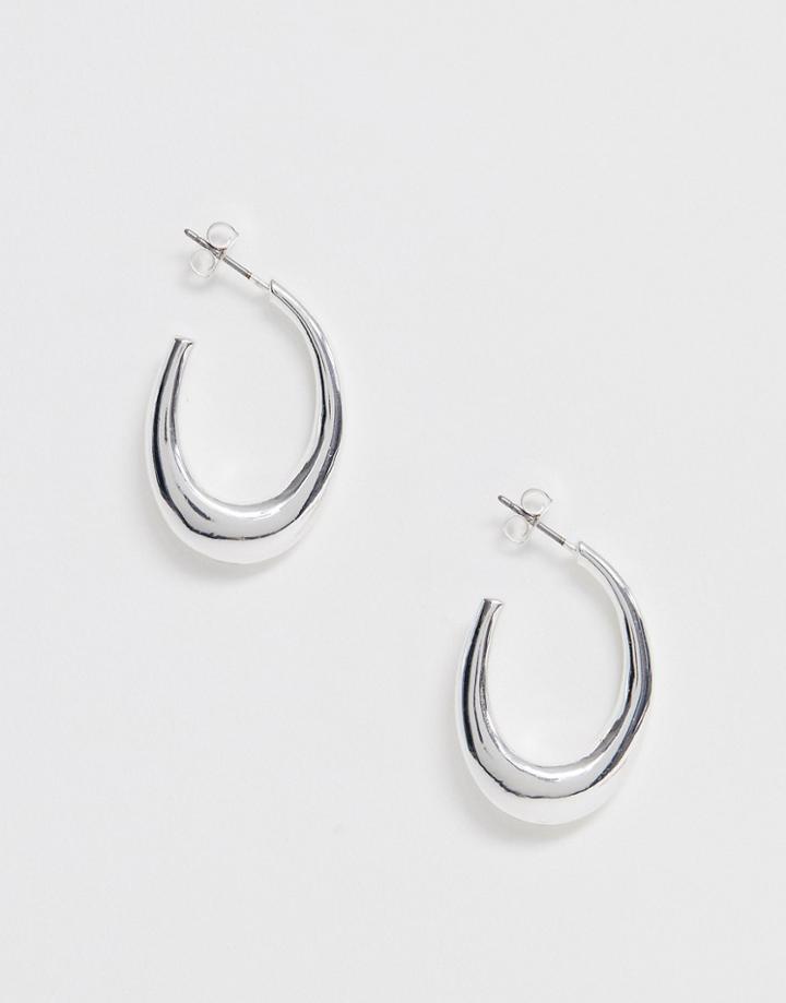 Weekday Wei Hoops In Silver - Silver
