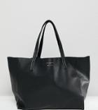 Kurt Geiger Violet Black Leather Soft Tote Shopper Bag - Black