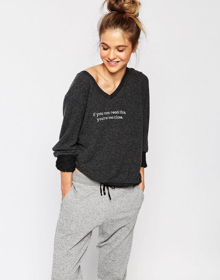Wildfox Baggy Beach Top - Clean Black