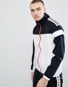 Kappa Track Jacket With Banda Taping Panel - White