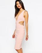 Bec & Bridge Desert Of Paradise Cut Out Dress - Pink