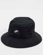Nike Futura Bucket Hat In Black