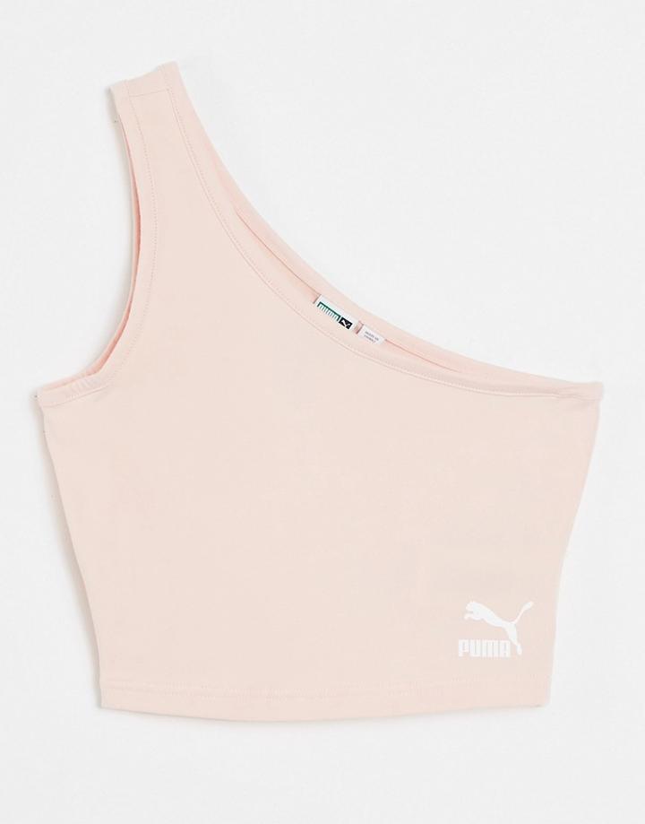 Puma Asymmetric Top In Pastel Pink