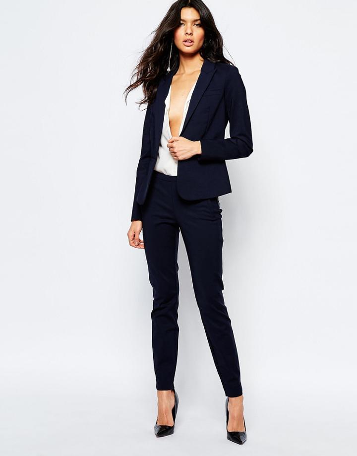Y.a.s Peyton Ecco Pants In Navy - Navy