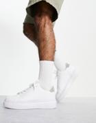 Truffle Collection Minimal Chunky Sneakers In White/gray