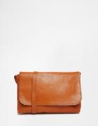 Asos Soft Leather Cross Body Bag - Tan