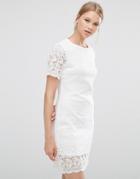 Love & Other Things Crochet Shift Dress - White