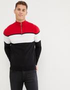 New Look Sweater With Funnel Neck In Red - Red