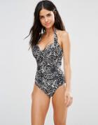 Seafolly Shatter Print Swimsuit - 597 Salsa