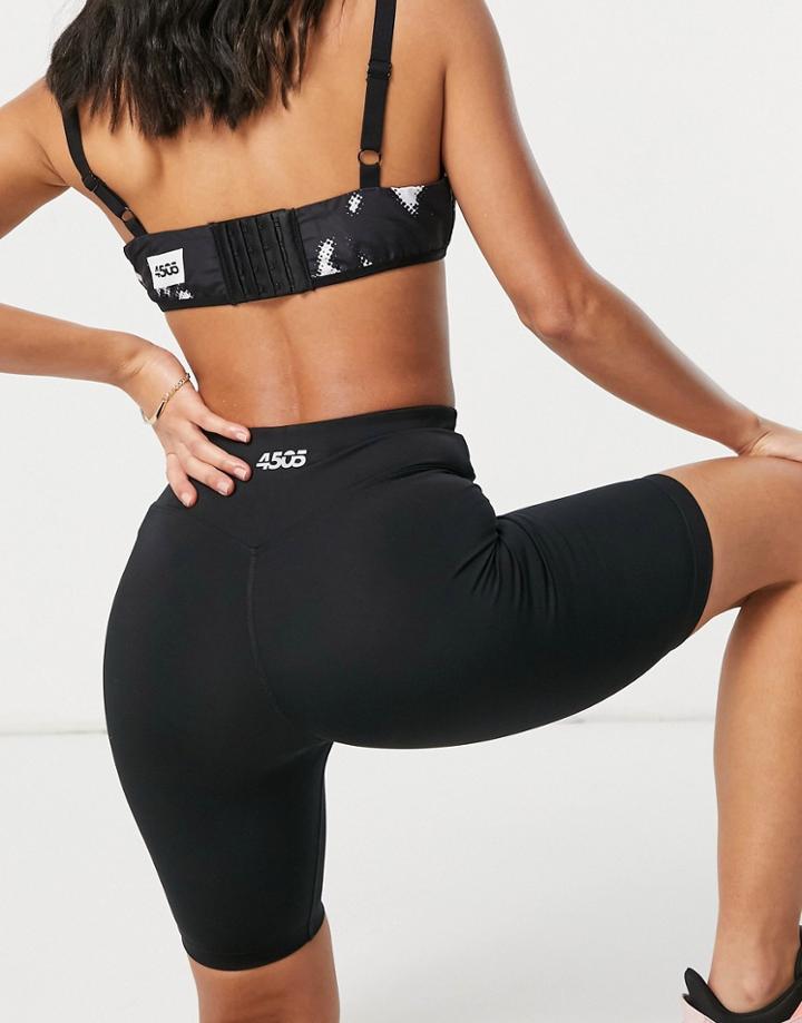 Asos 4505 Icon Legging Shorts With Booty Sculpt Detail-black