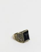 Reclaimed Vintage Inspired Stone Detail Ring Exclusive To Asos-gold