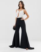 Asos Edition Extreme Flare Pants-white