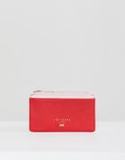 Ted Baker Lori Leather Cardholder - Red