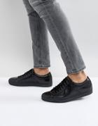 Hugo By Hugo Boss Futurism Leather Lace Up Sneakers In Black - Black
