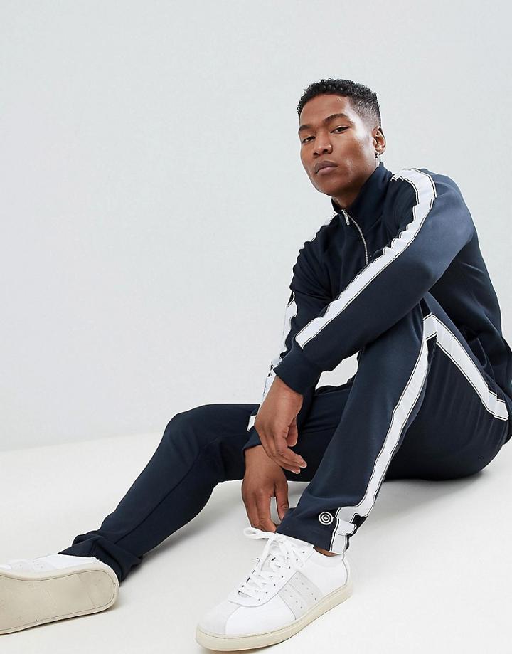 Selected Homme+ Track Pants With Badge Detail - Navy