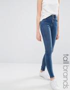 New Look Tall Highwaist Skinny Jeans - Blue