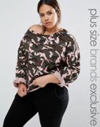 One Day Plus Oversized Sweat Top - Multi