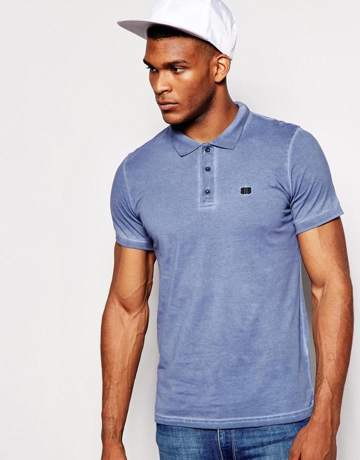 Kubban Polo Shirt In Oil Wash - Gray