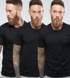 Boss Black By Hugo Boss Crew T-shirt 3 Pack In Regular Fit Black - Black