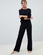 Asos Design Mix & Match Pyjama Jersey Pants-black