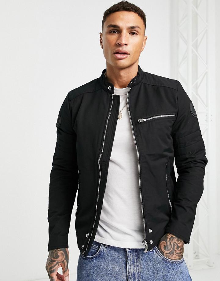 Diesel J-glory Moto Jacket In Black