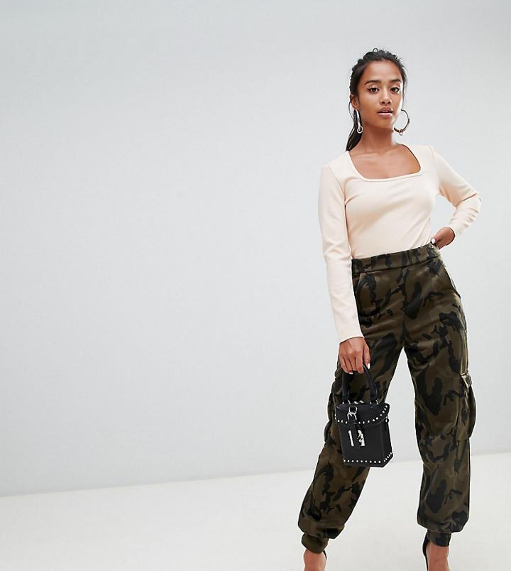 Boohoo Petite Camo Cargo Pants - Multi