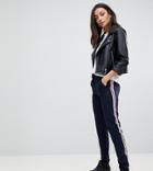 Vero Moda Tall Cigarette Pants With Side Stripe - Navy