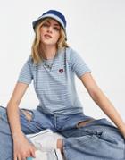 Element Paula Cropped T-shirt In Blue-blues