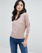 Vero Moda Light Weight Long Sleeve Top - Pink