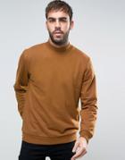 New Look Turtleneck Sweatshirt In Tan - Tan
