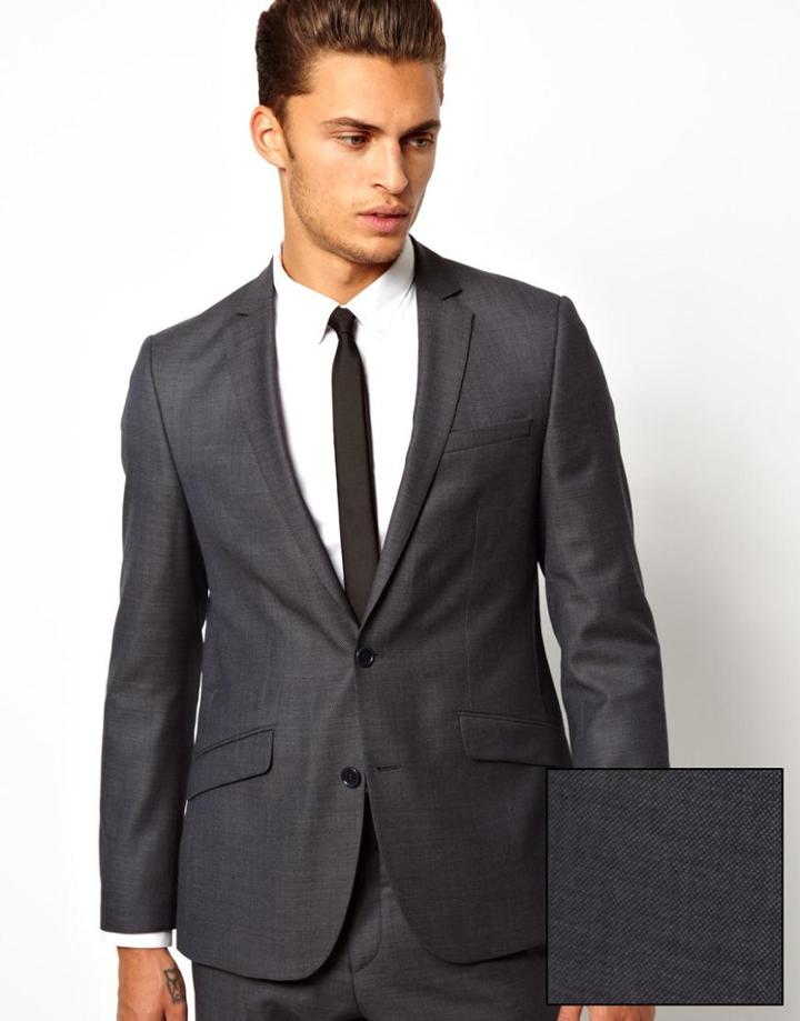 Asos Slim Fit Suit Jacket In 100% Wool