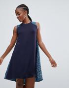 Bellfield Lewisia Belted Swing Dress - Navy