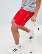 Only & Sons Loose Track Shorts - Red